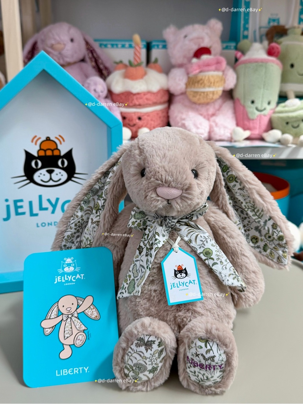 Jellycat × Liberty Shepherdley Bunny (London Exclusive). Brand new with tag